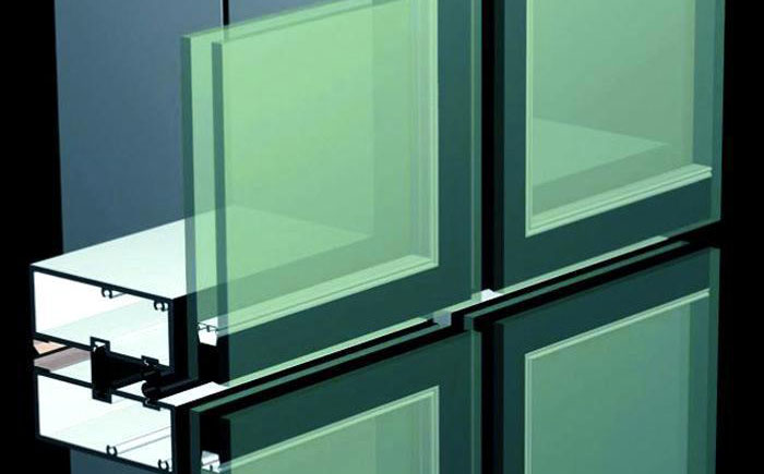 小单位式玻璃幕墙